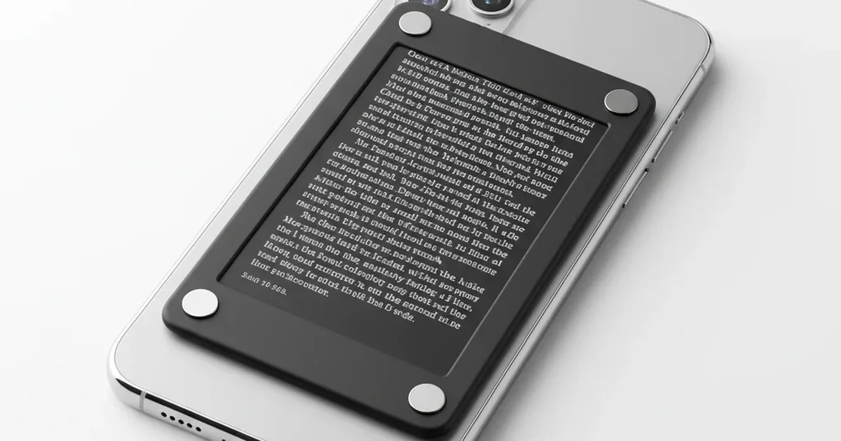 Αυτό το μικροσκοπικό, μαγνητικό e-reader μπορεί να σταματήσει το doomscrolling