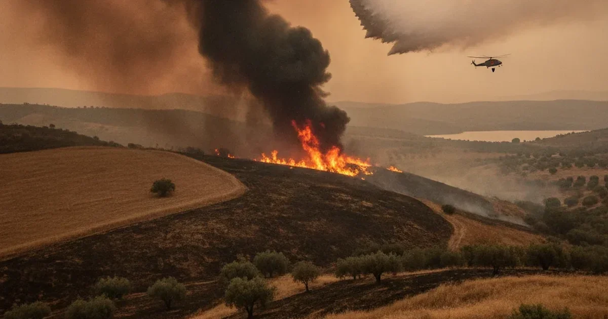 Φωτιά στο Στεφάνι Κορινθίας: Μήνυμα του 112 και ενισχυμένες δυνάμεις πυρόσβεσης